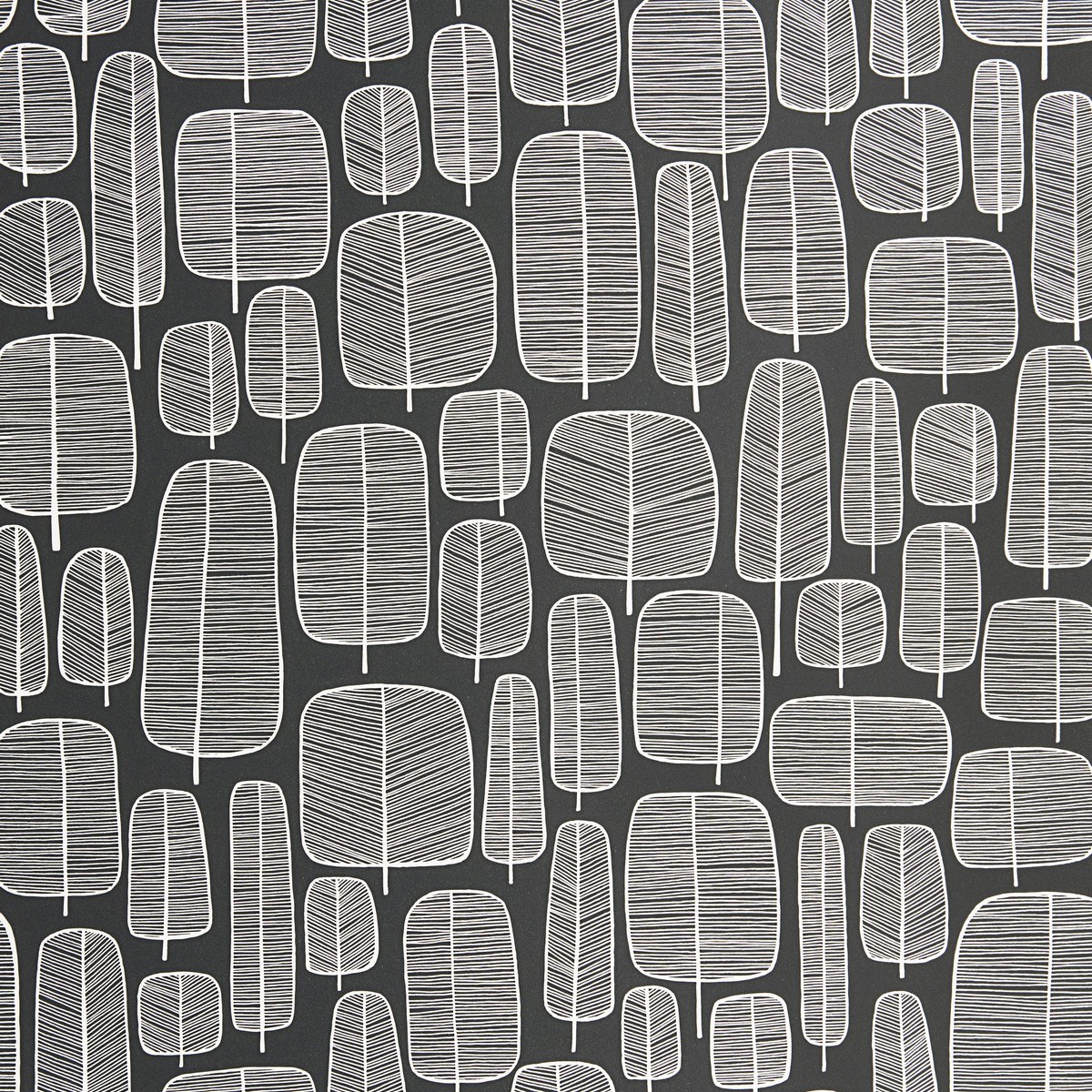 Tapet Kinfolk Little Trees Charcoa Misp1227