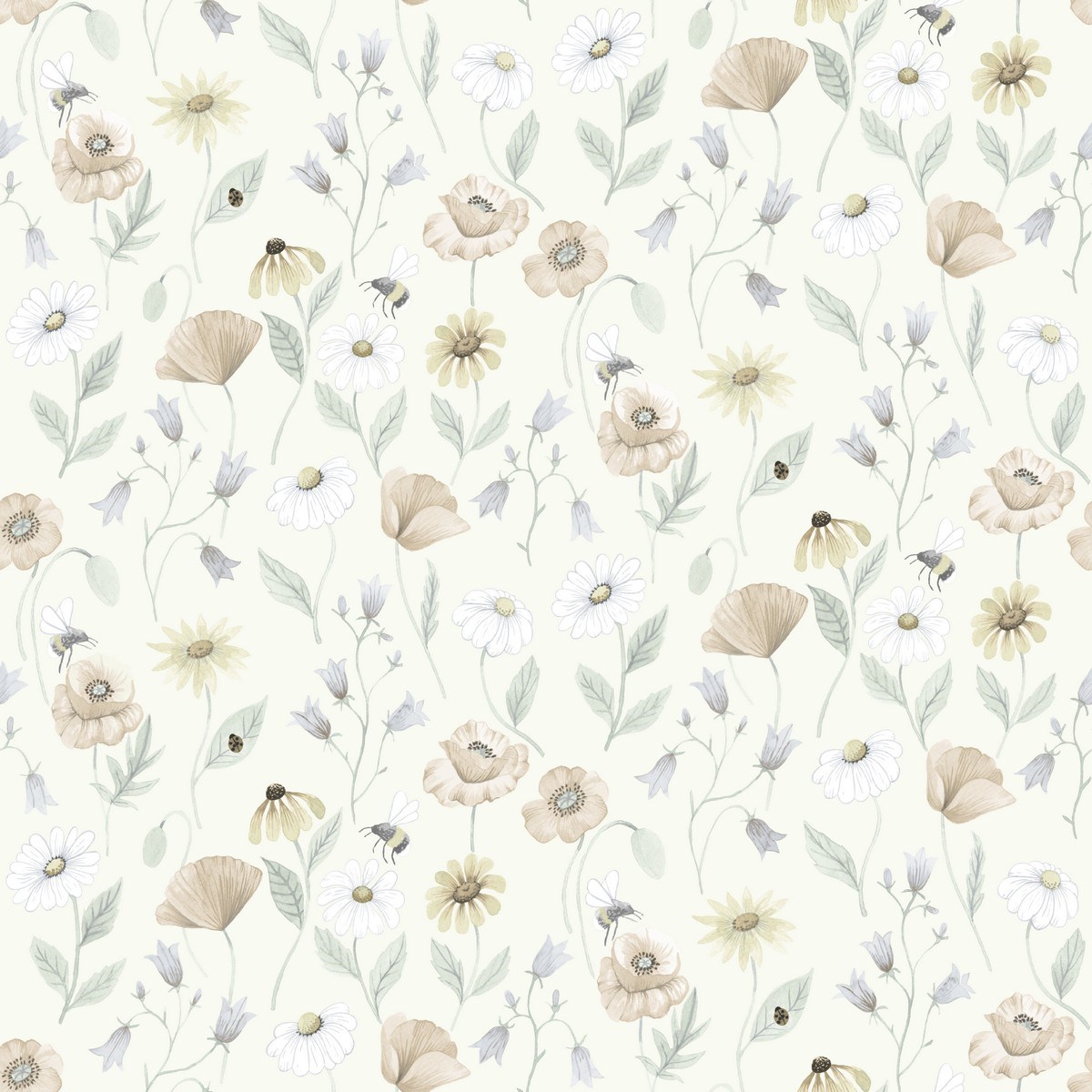 Tapet Rosenlycka Blåklocka 43101