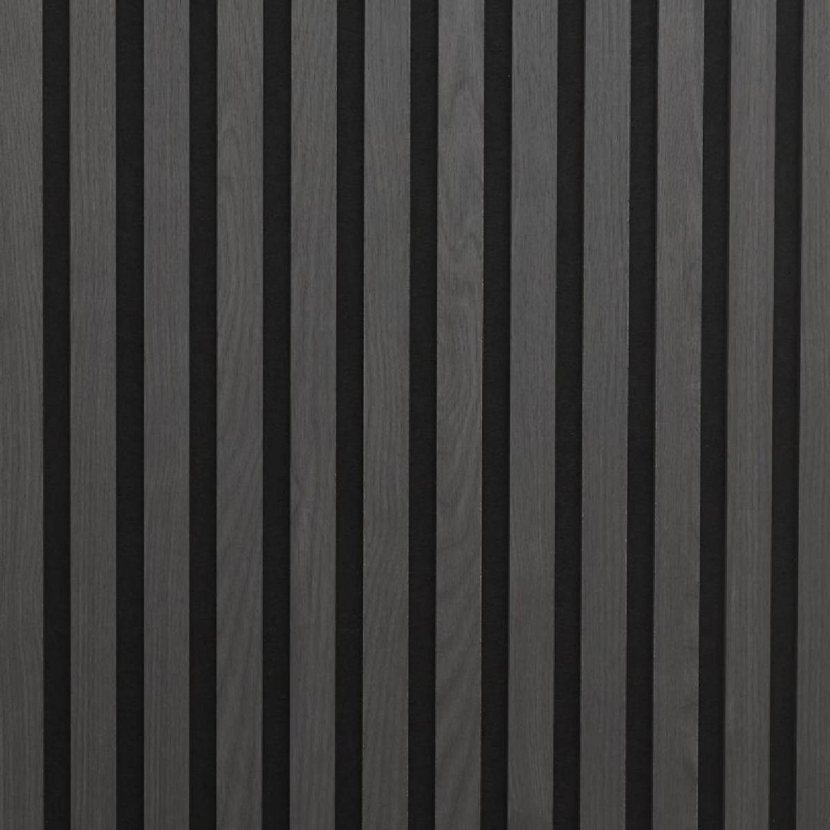 Akustikpanel 12 Ribbor 2780x615x20mm, Svart Ek