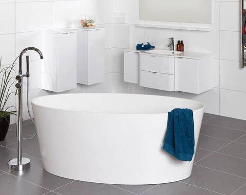 Badkar Sand 1582mm, Vit