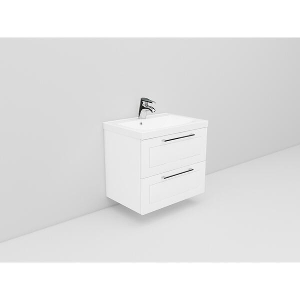 Badrumsmöbel Flexline Modell 10 60cm, Vit, Ram