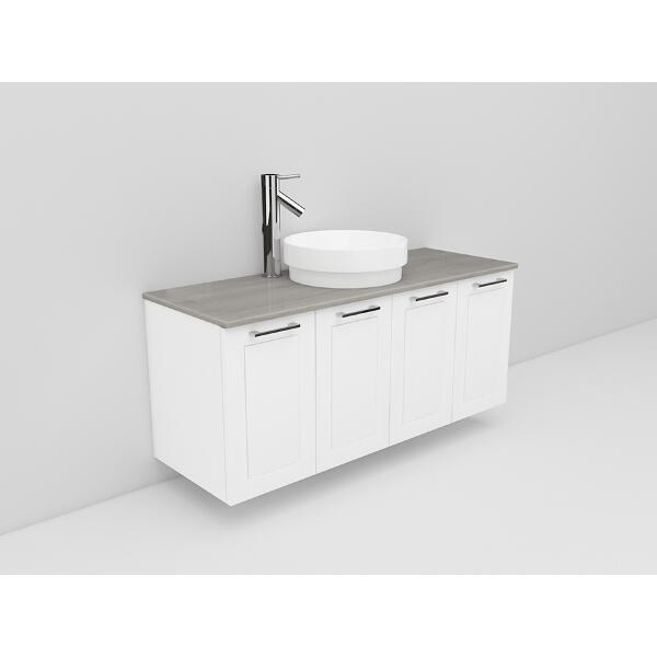 Badrumsmöbel Flexline Modell 124 120cm, Vit, Ram