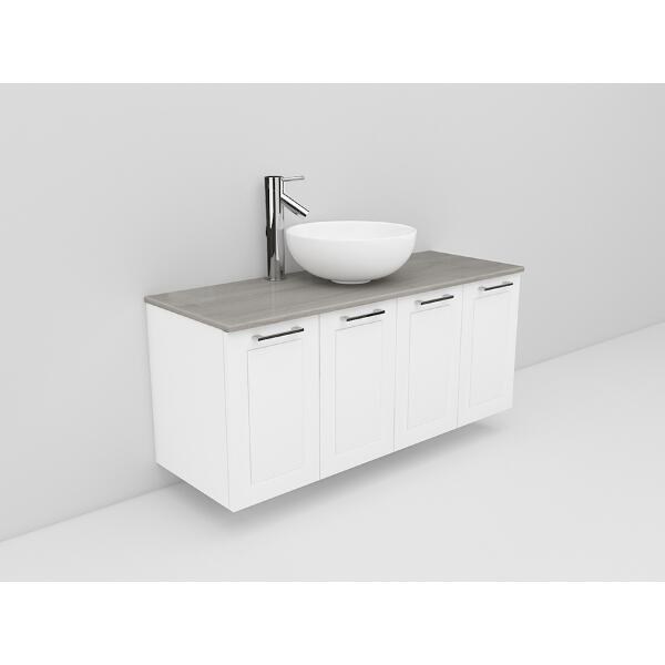 Badrumsmöbel Flexline Modell 125 120cm, Vit, Ram