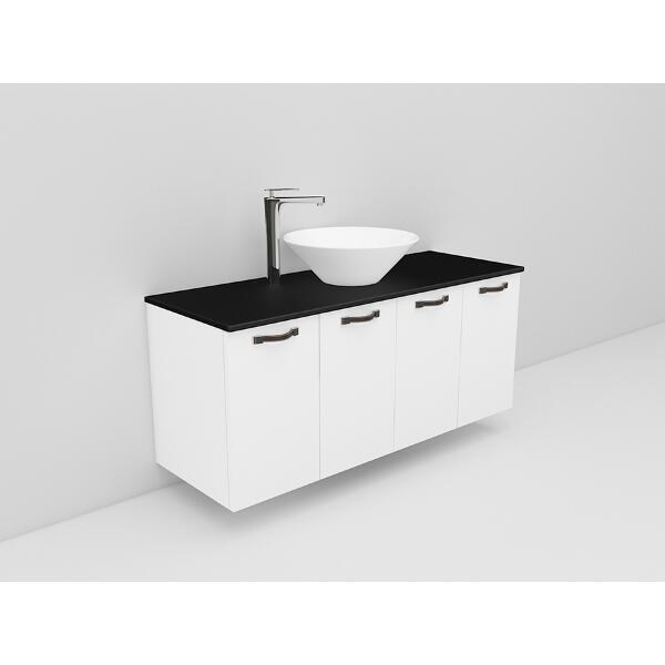 Badrumsmöbel Flexline Modell 126 120cm, Vit, Slät