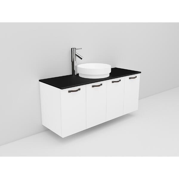 Badrumsmöbel Flexline Modell 127 120cm, Vit, Slät