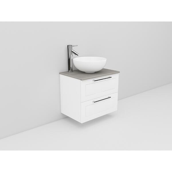 Badrumsmöbel Flexline Modell 13 60cm, Vit, Ram