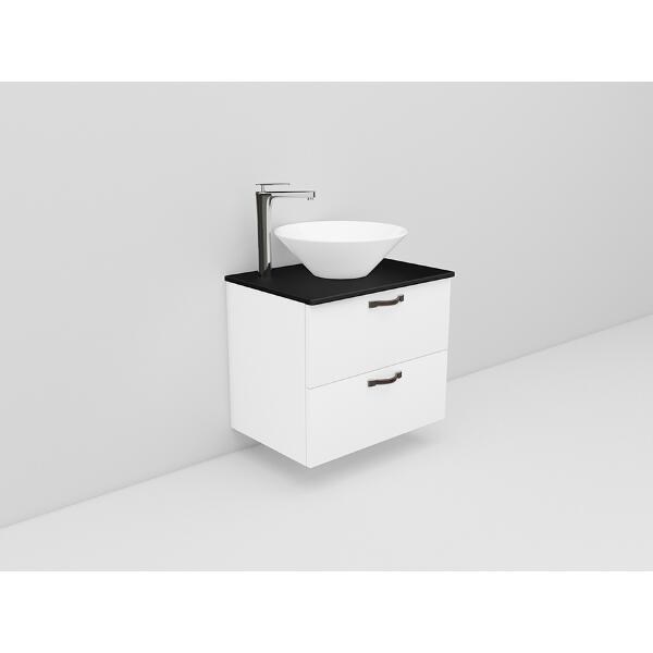 Badrumsmöbel Flexline Modell 14 60cm, Vit, Slät