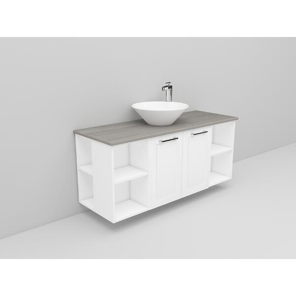 Badrumsmöbel Flexline Modell 147 120cm, Vit, Ram