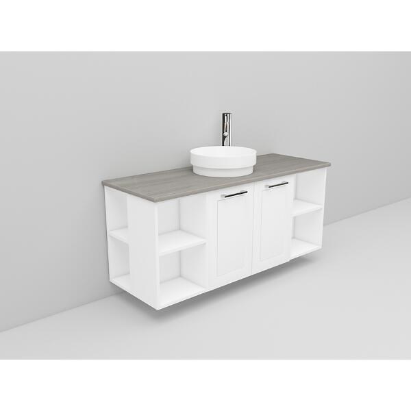 Badrumsmöbel Flexline Modell 148 120cm, Vit, Ram