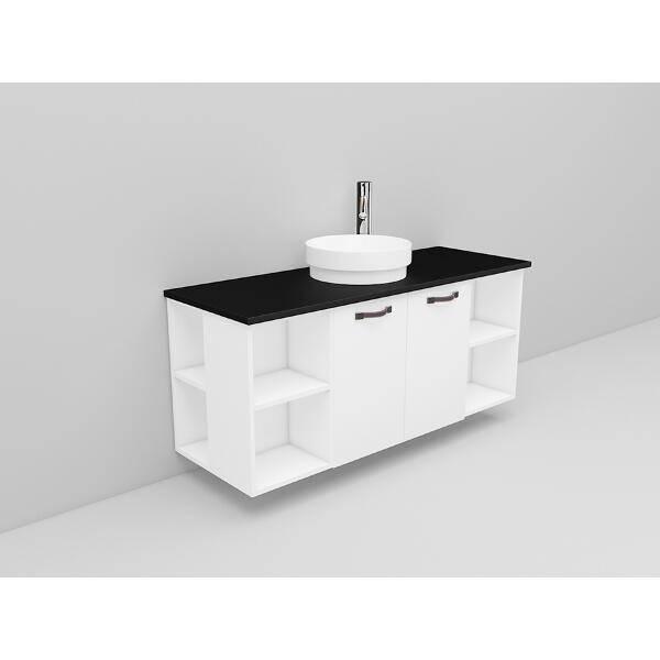 Badrumsmöbel Flexline Modell 151 120cm, Vit, Slät