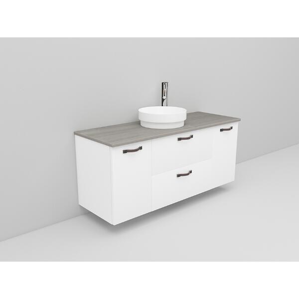 Badrumsmöbel Flexline Modell 156 120cm, Vit, Slät