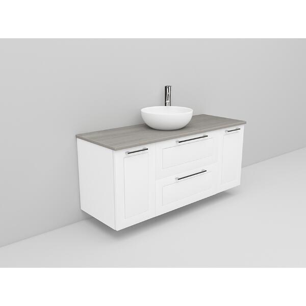 Badrumsmöbel Flexline Modell 157 120cm, Vit, Ram