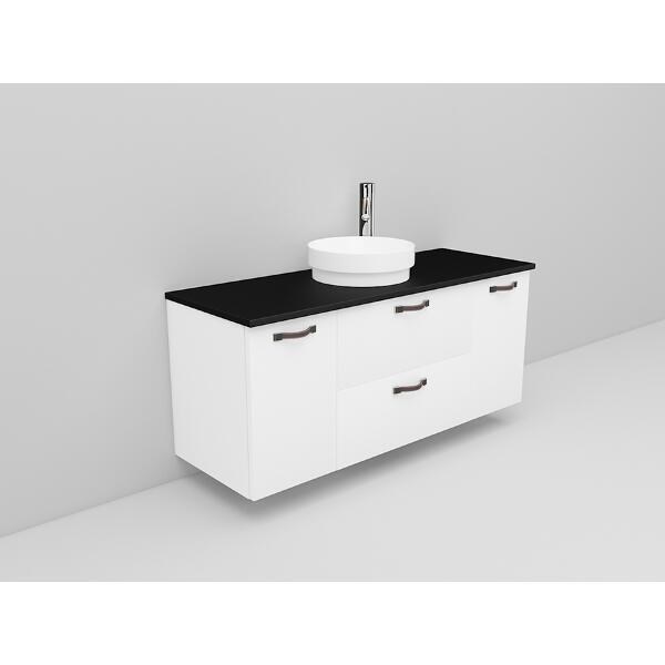 Badrumsmöbel Flexline Modell 159 120cm, Vit, Slät