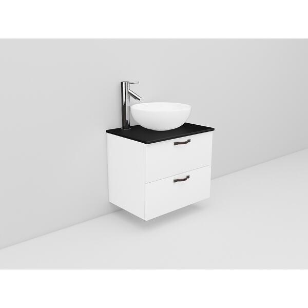 Badrumsmöbel Flexline Modell 16 60cm, Vit, Slät