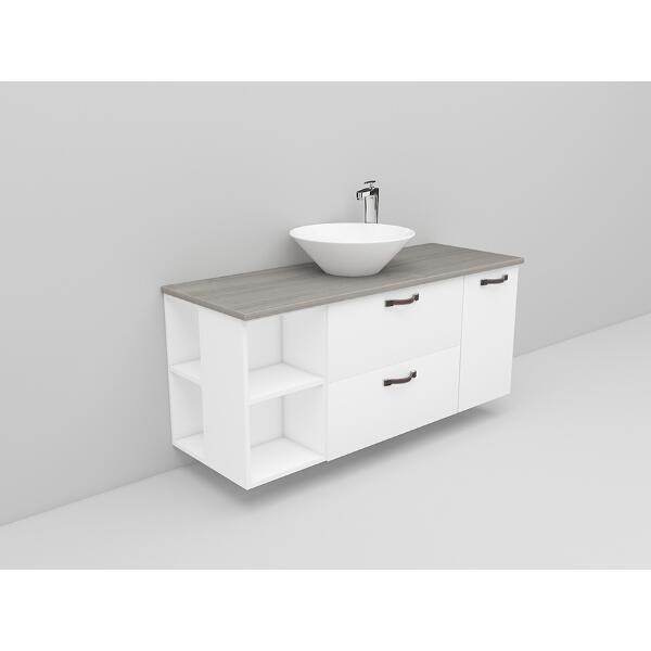 Badrumsmöbel Flexline Modell 171 120cm, Vit, Slät