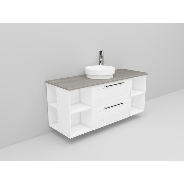 Badrumsmöbel Flexline Modell 180 120cm, Vit, Ram