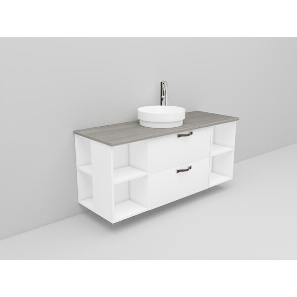 Badrumsmöbel Flexline Modell 180 120cm, Vit, Slät