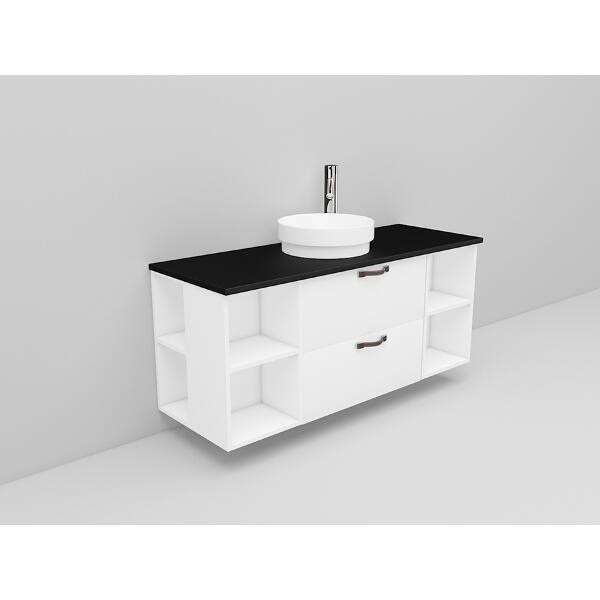 Badrumsmöbel Flexline Modell 183 120cm, Vit, Slät