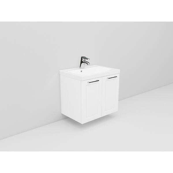 Badrumsmöbel Flexline Modell 2 60cm, Vit, Ram