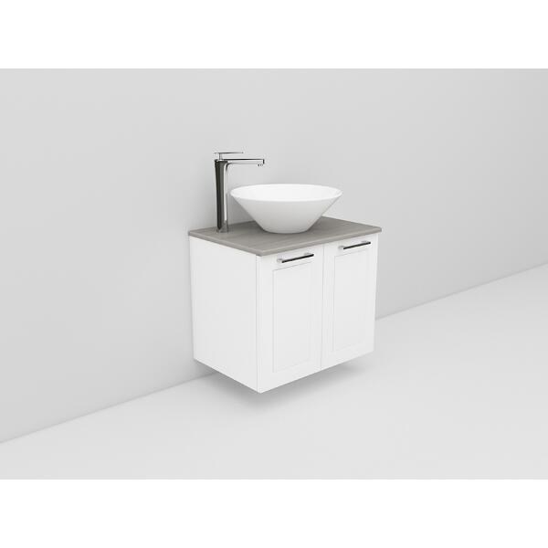 Badrumsmöbel Flexline Modell 3 60cm, Vit, Ram