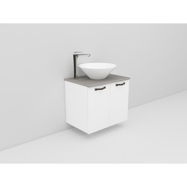 Badrumsmöbel Flexline Modell 3 60cm, Vit, Slät