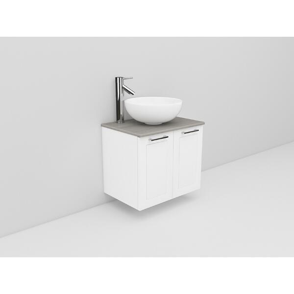 Badrumsmöbel Flexline Modell 5 60cm, Vit, Ram