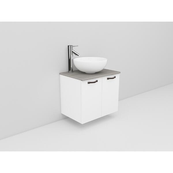 Badrumsmöbel Flexline Modell 5 60cm, Vit, Slät