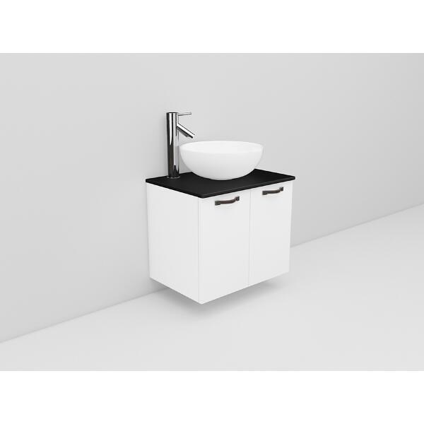 Badrumsmöbel Flexline Modell 8 60cm, Vit, Slät