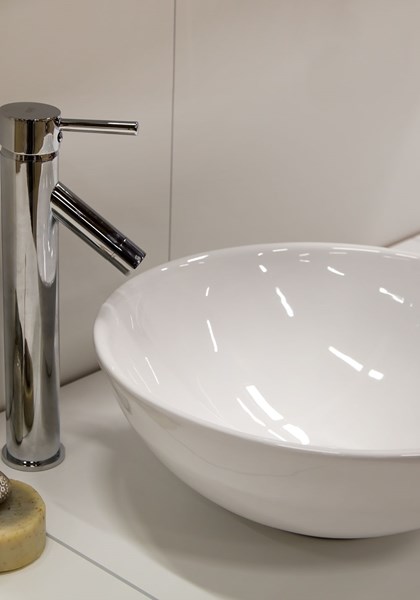 Fristående Handfat Coast 40x40cm, Vit