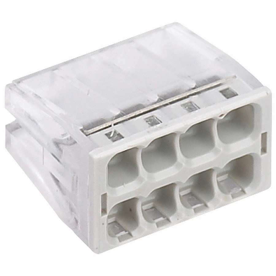 Kopplingsklämma Slim 8-pol 0,5-2,5mm² 50st