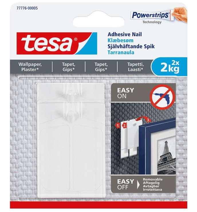 Självhäftande Spik Powerstrips 2x2kg Powerstrips 2x2kg