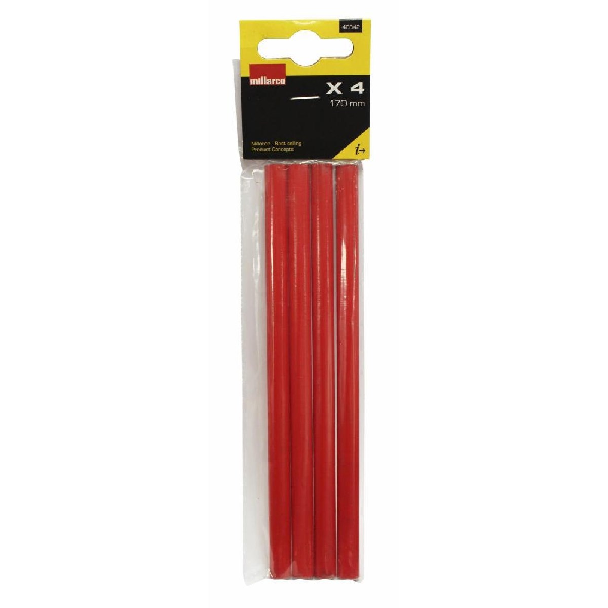 Snickarpenna 170mm, 4st