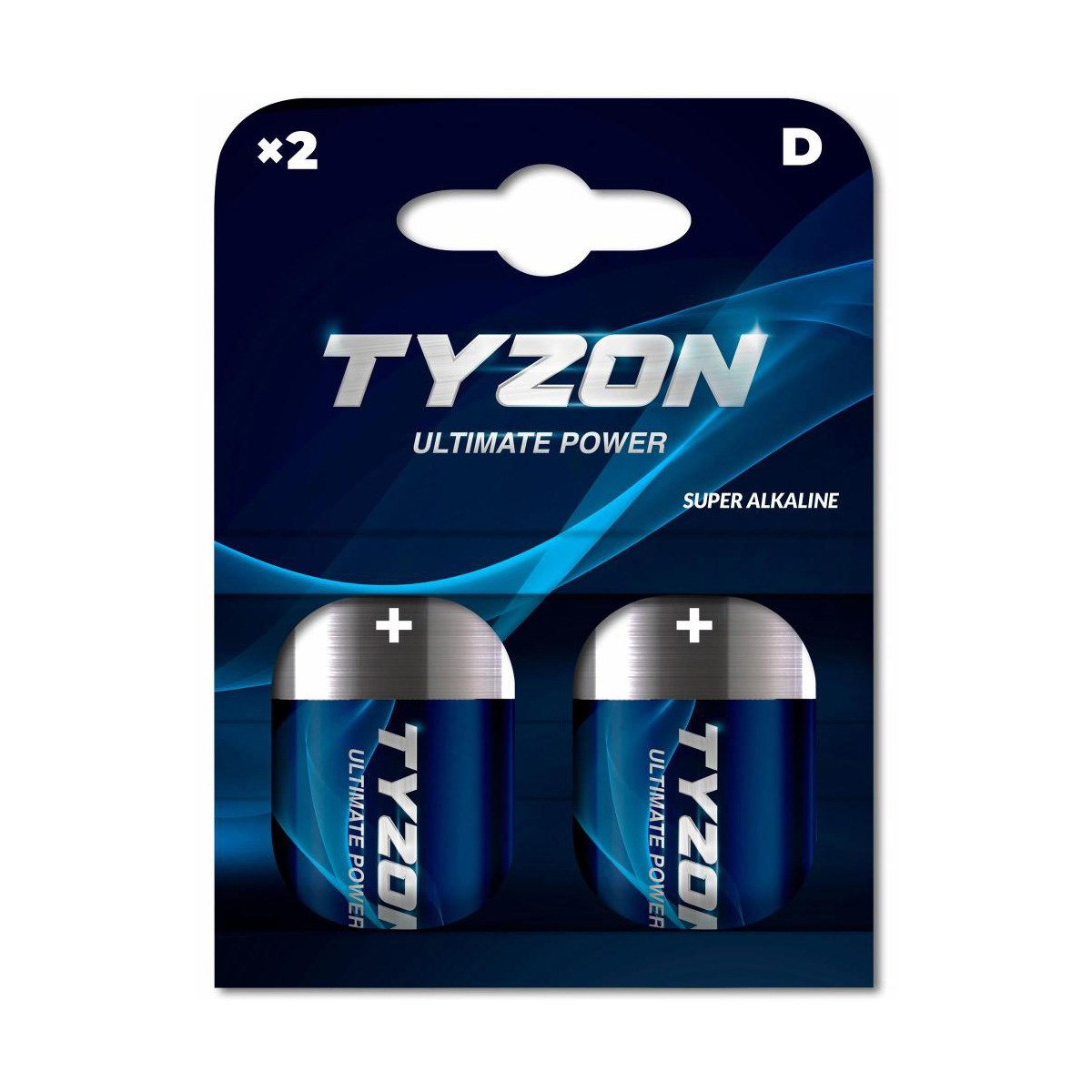 Batteri Tyzon D Super Alkaline LR20, 2st