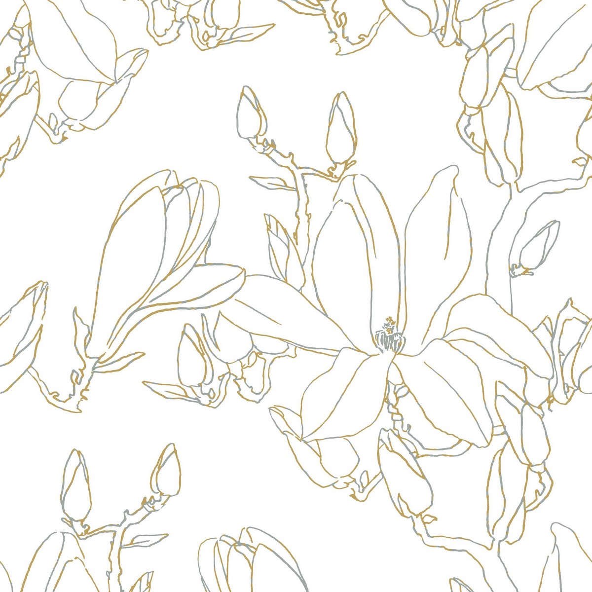 Tapet So White 4 Magnolia Jaune Swht83822303