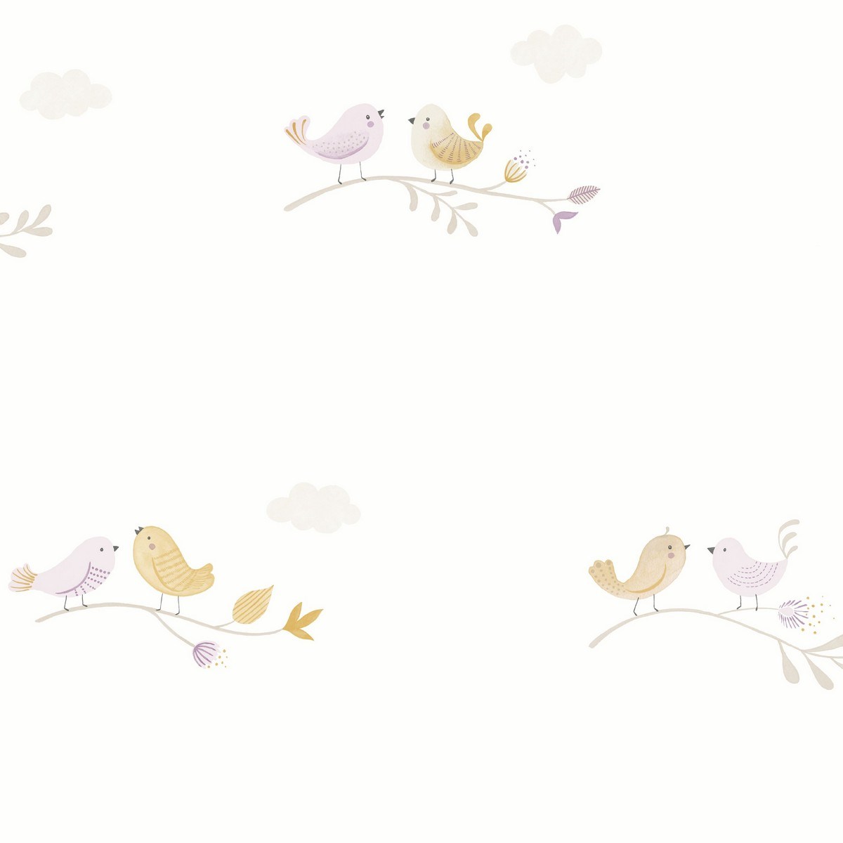 Tapet Rose & Nino Rose & Nino Rose Parme / Jaune Roni85585235