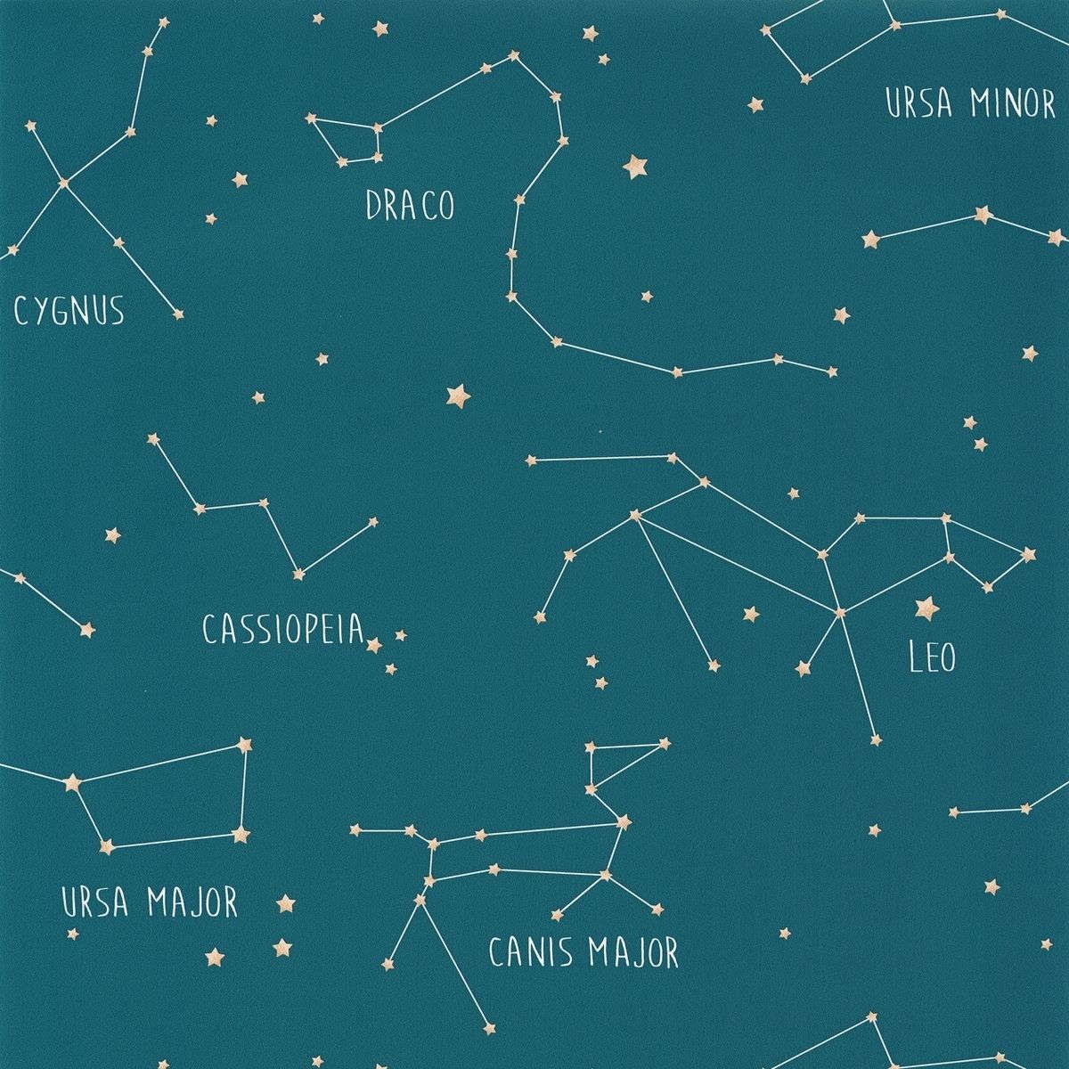 Tapet Our Planet Constellations Bleu Mer Oup101916003