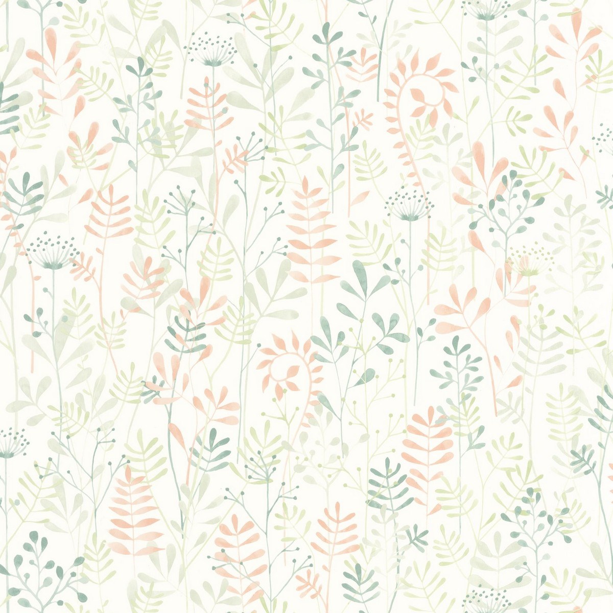 Tapet Once Upon A Time Wild Garden Vert Amande Ouat88327742