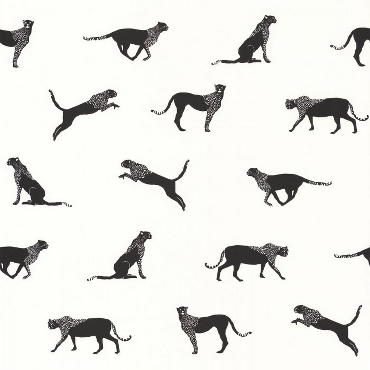 Tapet Moonlight  Wild Forest Noir Blanc Mlg101140096