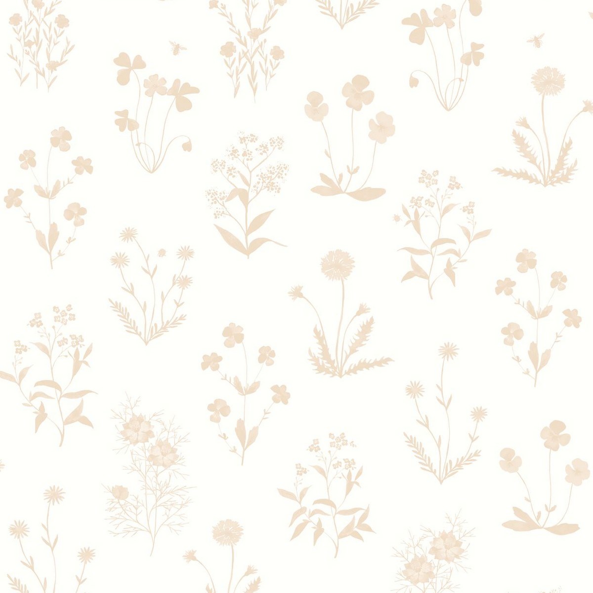 Tapet Gardens Herbier Rose Nude Gadn87624127