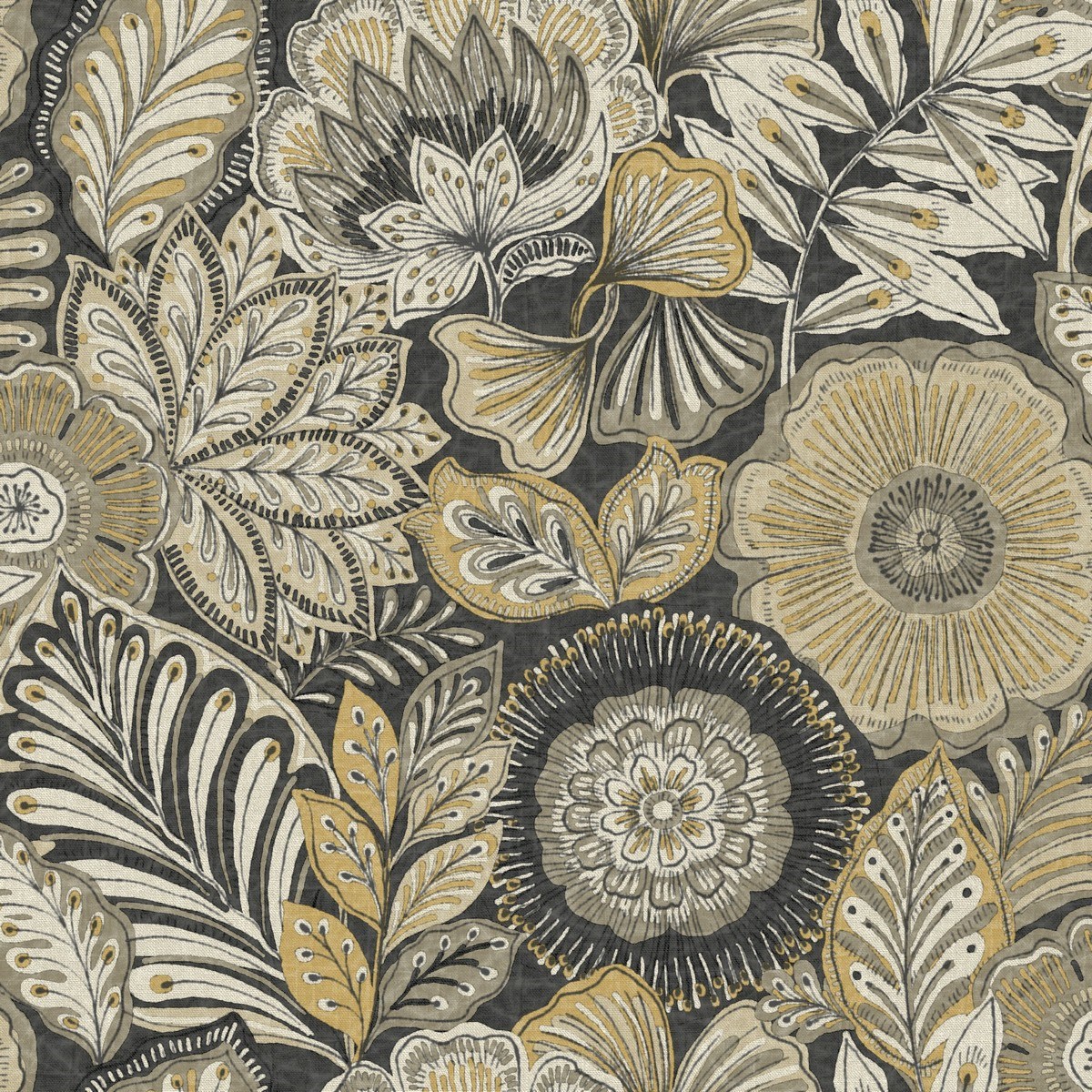 Tapet Bali Batik Noir Reglisse Bali88159703