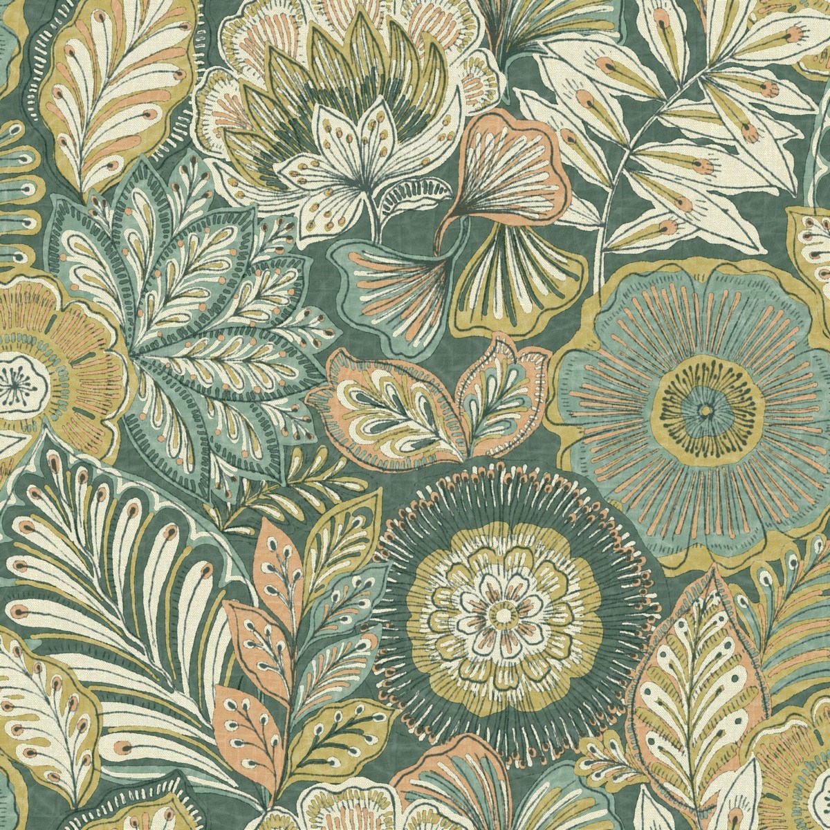 Tapet Bali Batik Vert Canopee Bali88157714