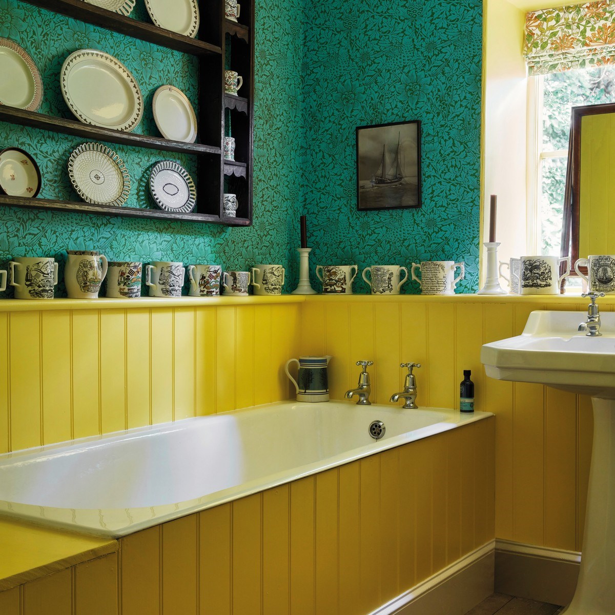 Tapet Queen Square Bird & Anemone Dbpw216958