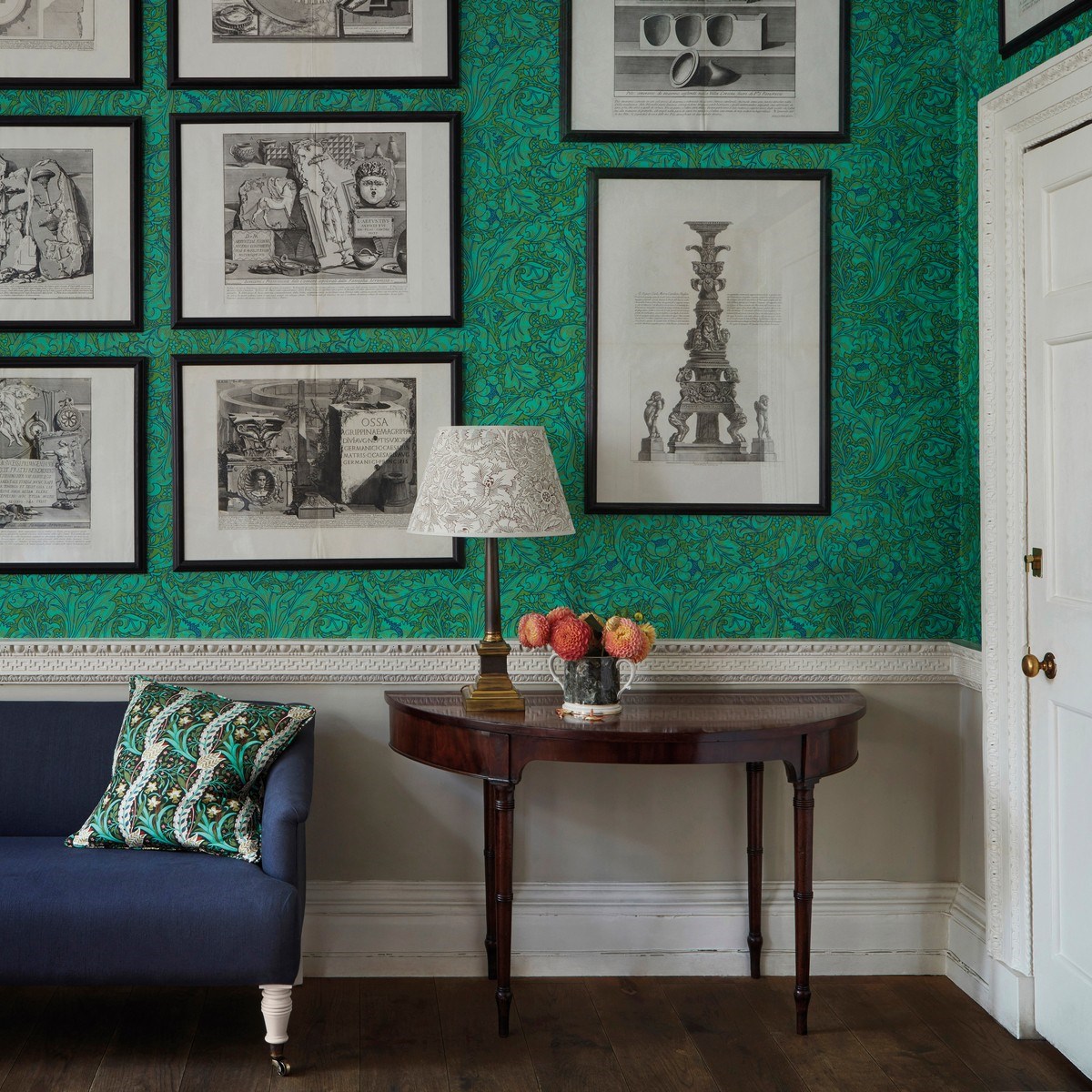 Tapet Queen Square Bird & Anemone Dbpw216958