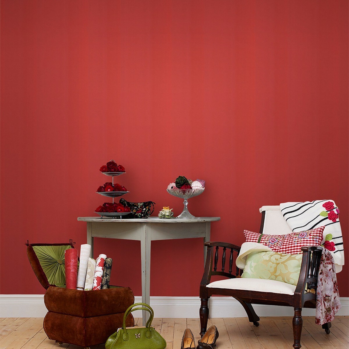 Tapet Modern Classics Dottystripe Red 3405