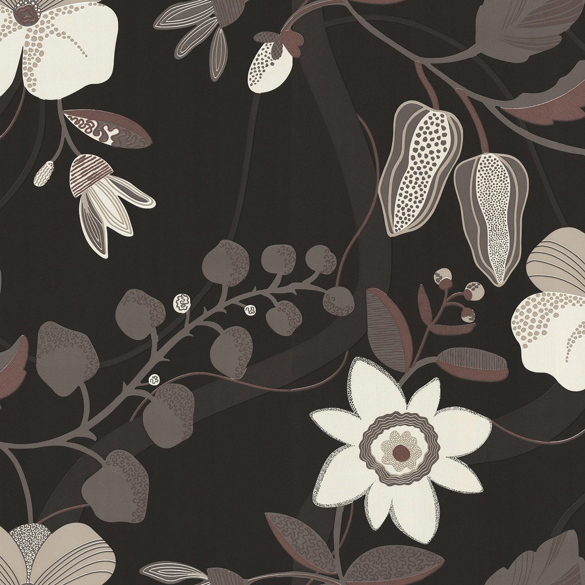 Tapet Nature Botanical Inspirations Floral Brown 3515