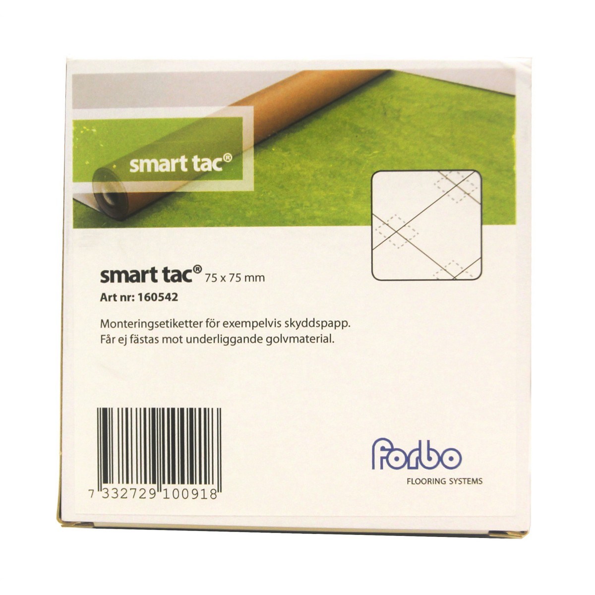 Limetikett Sk Tac 75mm 100st/cs 75x75mm, 100st