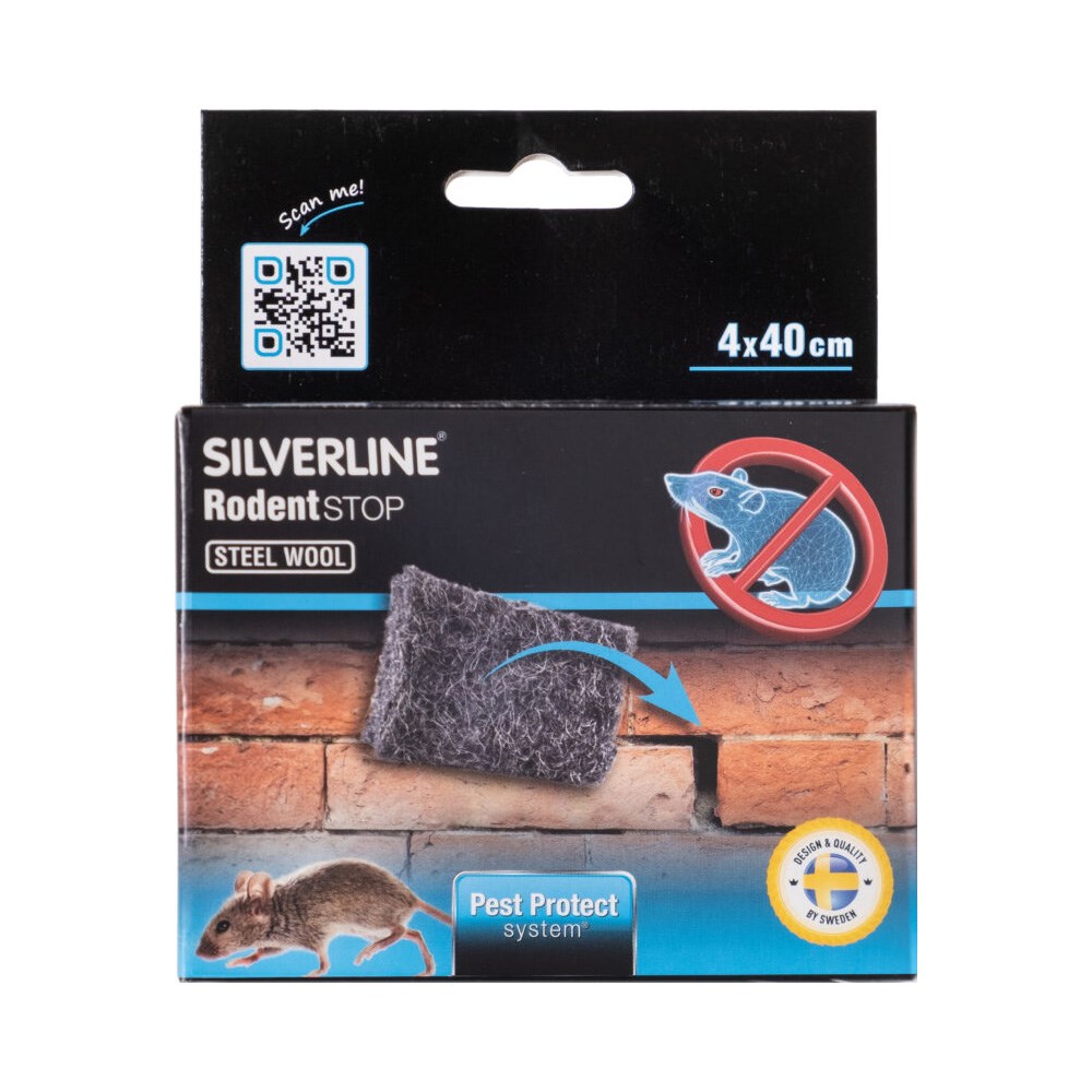 Tätning Mus&Råtta Stålull 4x40cm