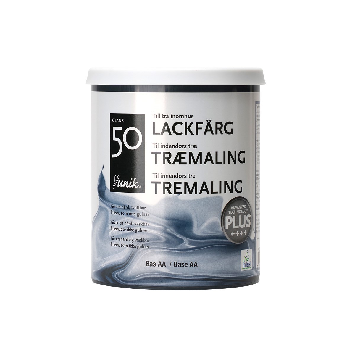Lackfärg 50 Bas aa (Vit), 0.75L