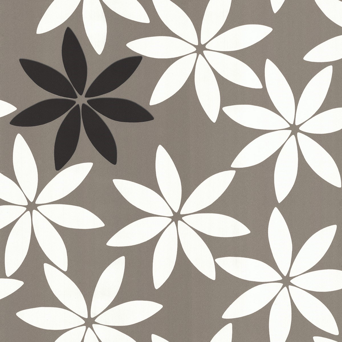 Tapet Nature Botanical Inspirations Petals Black 3506