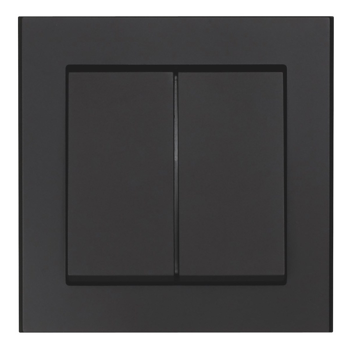 Strömbrytare Optima Svart, Dubbeltrapp